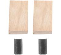 IWOWHERO 2 Ensembles Kit Fixation pour Tête de Binette Fer de Remplacement Durables pour Outils de Jardinage avec Cales Bois Résistantes Déformation Accessoires Robustes pour Jardin et