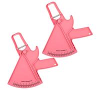 IWOWHERO 2 Pièces Appareil de Mesure de Graisse Corporelle Ergonomique en Plastique Rose Prise en Main Confortable pour Fitness et Kit Professionnel de Mesure du Corps