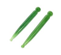 IWOWHERO 2 pièces Bâton de Massage Acupuncture Vert Outil Manuel pour Auto-massage Profond Du Visage et Relaxation des Points Acupression