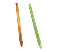 IWOWHERO 2 Pièces Bâtons de Massage Acupuncture Acupression pour Relaxation Profonde Soin Du Visage et Stimulation des Points Outils Faciles Utilisation pour