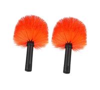 IWOWHERO 2 Pièces Brosse Nettoyage Toile Daraignée avec Tête Remplaçable Buse Filetée Standard pour Plafonds Hauts et Nettoyage Extérieur Outil Polyvalent Toiles et Poussière