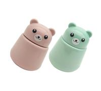 IWOWHERO 2 pièces Broyeur Manuel de Comprimés Portable Ours Compact et Léger Écrase-pilules Pratique pour Maison Voyage et Bureau de Vert