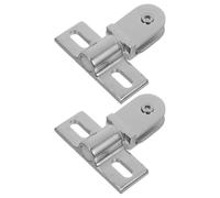 IWOWHERO 2 pièces Charnière Pivotante pour Porte de Acier Inoxydable Épais Kit Fixation Stable pour Verre Invisible