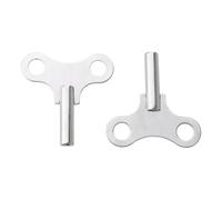 IWOWHERO 2 Pièces Clé de Remontage Horloge Acier Outil pour Pendules et Horloges Murales Accessoire de Réparation Pratique pour Domicile et Atelier