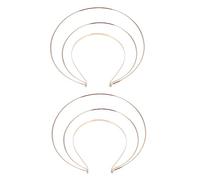 IWOWHERO 2 Pièces Couronne Trois Couches Lot de Accessoires Diy pour Mariage et Photographie Bandeau Élégant et Durable