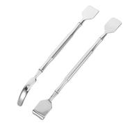 IWOWHERO 2 pièces Extracteur Comédons Acier Inoxydable Outil de Nettoyage Facial et Massage Doux pour Hommes et Femmes Soin des Pores et Élimination des Points Noirs