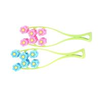 IWOWHERO 2 Pièces Face Roller Massager Facial Skin Care Tool With Ergonomic Handle For Chin Line Stretching And Blood Flow Improvement Plastic Facial Rollers For Massage And Skin Matifying