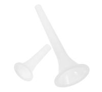 IWOWHERO 2 pièces Kit de Entonnoirs Plastique pour Remplissage de Saucisses Accessoire pour Hachoir à Viande Électrique Tube Allongé pour Fabrication Maison de Saucisses Léger et Facile à