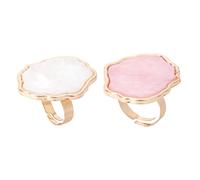 IWOWHERO 2 Pièces Palette De Mélange Pour Nail Art Motif Et Palettes De Marbre Plateau De Teintes Bagues De Mélange Professionnelles