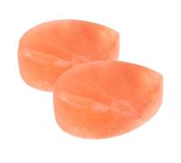 IWOWHERO 2 Pièces Pierre de Massage Sel Naturel Savon Exfoliant Corps Sel d'Altitude Orange Formes Cœur et Outil de Soin pour Spa