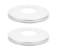 IWOWHERO 2 pièces Plaques Décoratives INOX pour Échelle de Piscine Lot de Accessoires Résistants Corrosion Faciles à Installer pour Main Courante et Tuyau Piscine