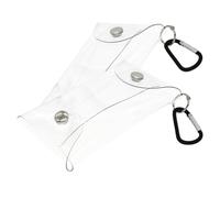 IWOWHERO 2 pièces Pochette Transparente Compacte Multifonction Sac de Rangement Portable Pratique pour Cosmétiques et Petits Objets Fermeture Enroulable Sécurisée pour Voyages et Sorties