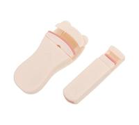 IWOWHERO 2 pièces Recourbe-cils Plastique Portable avec Tampons de Rechange Compact et Léger Pince à Large Angle pour Maquillage Naturel Voyage et Usage Quotidien Femmes et Filles