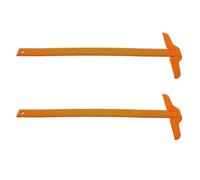 IWOWHERO 2 Pièces Règle T Forme Transparente Rigide Double Échelle pour École Bureau et Dessin Technique