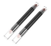 IWOWHERO 2 pièces Stylo Fard Paupières Double Embout avec Brosse Maquillage Yeux Anti-transfert Tenue Longue pour Femme Usage Quotidien et Salon