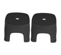 IWOWHERO 2 pièces Tabouret Petit Escabeau PVC Antidérapant pour Salle de Bain et Toilette Léger et Robuste pour Usage Quotidien