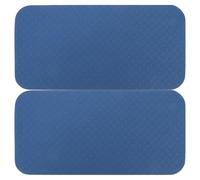 IWOWHERO 2 Pièces Tapis Antidérapant et Absorbant les Vibrations pour Pédale de Machine à Coudre Protection Étanche Stabilise et Réduit le Bruit Lot de Bleu