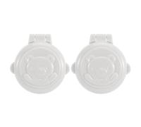 IWOWHERO 2 pièces Verrou de Sécurité Bouton Garçon Fille Protection Clé Démarrage Couvre-bouton Anti-pression Accidentelle pour Machine à Laver Voiture et Ordinateur Lot