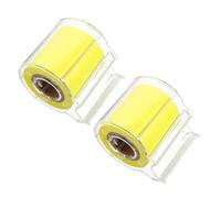 IWOWHERO 2 Rouleaux Notes Adhésives en Rouleau, 2 Papier Jaune