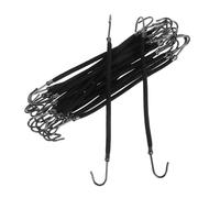 IWOWHERO 20 Élastiques pour Cheveux Noirs en Polyester Crochets, Lot de 20 Pièces, Créant une Queue de Cheval Lisse sans Tirer, Accessoires Coiffure Fille Pratiques