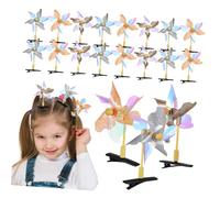 IWOWHERO 20 Pièces Barrettes Vent Moulin à Paillettes Clips Cheveux Accessoires Mode Filles Couleur Aléatoire