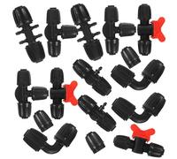 IWOWHERO 20 pièces Connecteurs PE pour Tuyaux Raccords Irrigation Goutte à Goutte Adaptateurs Tuyau Jardin Système Arrosage Multifonction pour Tuyaux et Robinet