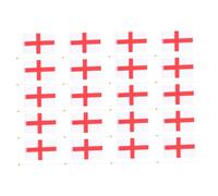 IWOWHERO 20 pièces Drapeaux Nationaux à Main Petits Drapeaux de Liesse Décoratifs pour Fête Nationale et Événements Sportifs