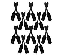 IWOWHERO 20 Pièces Ensemble de 20 Mini Pelles de Jardinage en Plastique Noir, Outils Légers pour Plantation et Repiquage de Plantes Succulentes, Truelles Ergonomiques pour Jardin Intérieur
