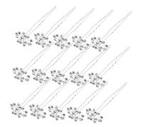 IWOWHERO 20 Pièces Épingle À Cheveux De Mariage U Forme Avec Perles Et Accessoire Photographique Floral Pour Mariées Et Demoiselles Maintien Stable Et Confortable