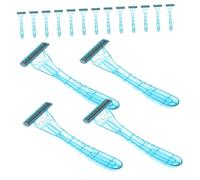 IWOWHERO 20 Pièces Rasoirs Unisexe Kit de Rasage Pratique pour Épilation et Rasoirs Métalliques et Hommes pour Hôtels et Séjours