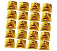 IWOWHERO 20 pièces Supports de Mâts Drapeau Portables pour Bureau Bases de Drapeau Fixes Légères pour Réunions et Négociations Supports de Table Compacts et Pratiques