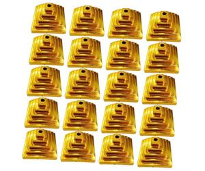 IWOWHERO 20 pièces Supports de Mâts Drapeau Portables pour Bureau Bases de Drapeau Fixes Légères pour Réunions et Négociations Supports de Table Compacts et Pratiques