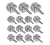 IWOWHERO 20 Vis Moletées Plates en Métal M1.6x5mm pour Outils de Précision, Lot de 20pcs, Vis de Blocage pour Étrier, Adaptées aux Ateliers DIY et Objets Décoratifs