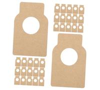 IWOWHERO 200 pièces Étiquettes Vierge Bouteille Vin Réutilisables Kraft Marquage Prix et Nom Étiquettes Suspendues pour Cave à Vin Accessoires Organisation Cellier