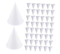 IWOWHERO 200 Pièces Paper Cone Cups For Ice And Drinks Disposable Thicken Cups With Pointed Bottom For Office Airport Party Use