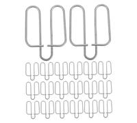 IWOWHERO 20pièces Clips De Fixation pour Boîte Alimentation De Cage Accessoires De Remplacement pour Cage De Animal Fixation Solide Et Facile à Installer