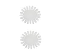IWOWHERO 20pièces Faux Acrylique Transparent Forme De Tournesol Roue Pratique Pour Affichage De Vernis à Pratique De Nail Art