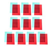 IWOWHERO 20pièces Lot Plastique Colorées Transparentes et Filtres de Lumière Correcteurs pour Expériences et Projets Scolaires