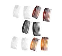 IWOWHERO 20pièces Peigne à Cheveux Pour Femmes De Peignes à Frange Couleurs Aléatoires Noir Café Transparent Blanc Transparent Jaune Rouge Accessoire De Coiffure Élégant Et Pratique