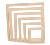 IWOWHERO 24 barres de châssis en bois pour toile - 6 tailles différentes pour cadre à broder au point de croix, avec punaises et vis