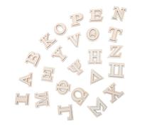 IWOWHERO 24 pièces Lettres Bois Grecques Double Couche pour DIY Artisanat Décoration Murale Élégance Rustique