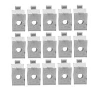 IWOWHERO 24 pièces Lot de Clips Étagères Acier Inoxydable Supports Robustes pour Pilastres Maintien Sécurisé pour Étagères Verre et Mobilier de Cuisine