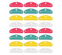 IWOWHERO 24 Pièces Presse-tube Manuel pour Dentifrice et Cosmétiques Colorées Outil Compact Anti-gaspillage pour Salle de Bain Lotion Mains et Crème Visage