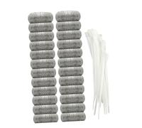 IWOWHERO 24Pièces Pochette pour Machine à Inoxydable Attaches de Câble Filtre Professionnel pour Peluches Saletés