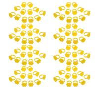 IWOWHERO 250pcs Anneaux de Colle Hexagonaux pour Extensions de Cils en Plastique Léger 7 Compartiments, Conception Nid D'abeille, pour Professionnels et Services Mobiles