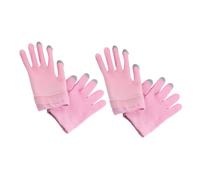 IWOWHERO 2paires Gants De Soin Pour Mains Gants Gel Hydratants à Toucher Écran Pour Soin Apaisant Des Mains Sèches Rose Pour Spa Et Nuit