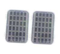 IWOWHERO 2pièces Boîte Plastique Pour Rangement De Bobines De Couture Étui Avec Éponge Pour Fils à Broder Organisateur De Fil Portable