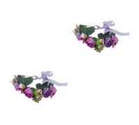 IWOWHERO 2pièces Couronne De Pour Mariée Et Demoiselle Accessoire De Cheveux Élégant Pour Mariage Fête Et Événements Spéciaux