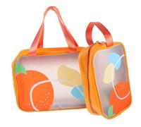 IWOWHERO 2pièces De Toilette Transparent Voyage Trousse De Maquillage Étanche Organisateur Cosmétique pour