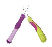 IWOWHERO 2pièces Découseur De Couture Outil Pratique Pour Retirer Les Points De Fil Avec Couvercle Transparent Accessoire De Couture Pour Tissus Et Broderies Couleurs Violet Et Vert